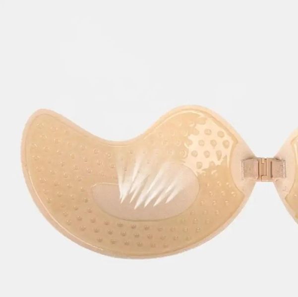 Невидим бюстгальтер Fly Bra с закопчалка отпред, Fly Bra без презрамки, Fly Bra Decollete, цвят бежов, размер D. Bride-1001 снимка