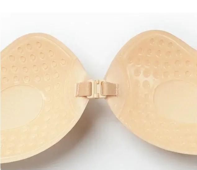 Невидим бюстгальтер Fly Bra с закопчалка отпред, Fly Bra без презрамки, Fly Bra Decollete, цвят бежов, размер D. Bride-1001 снимка