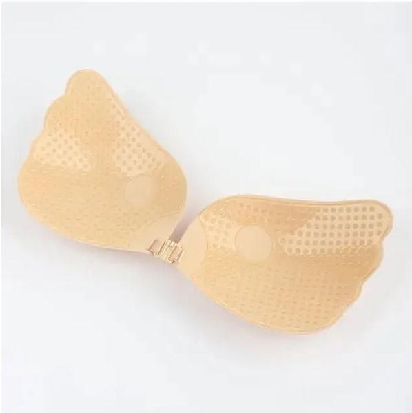 Невидим бюстгалтер Fly-Bra, силиконов бюст без презрамки, Fly bra Вълни, самозалепващ се лиф без презрамки, цвят бежов, размер C Fly-Bra-1003 снимка