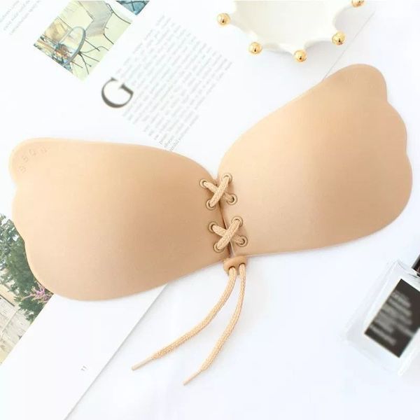 Сутиен Push-up Fly-Bra Със слепая страна Без презрамки сделай, Бежов, A Fly-Bra-3000 снимка