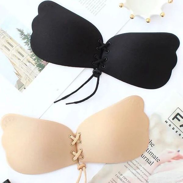 Сутиен Push-up Fly-Bra Със слепая страна Без презрамки сделай, Бежов, A Fly-Bra-3000 снимка