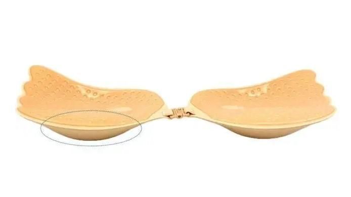 Невидим бюстгалтер Fly-Bra, силиконов бюст без презрамки, Fly bra Вълни, самозалепващ се лиф без презрамки, цвят бежов, размер A Fly-Bra-1003 снимка