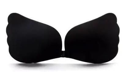 Невидим бюстгальтер Fly-Bra, силиконов бюст без презрамки, Fly Bra Вълни, самозалепващ лиф без презрамки, цвят черен, размер C Fly-Bra-1005 снимка