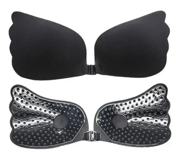 Невидим бюстгальтер Fly-Bra, силиконов бюст без презрамки, Fly Bra Вълни, самозалепващ лиф без презрамки, цвят черен, размер D Fly-Bra-1005 снимка